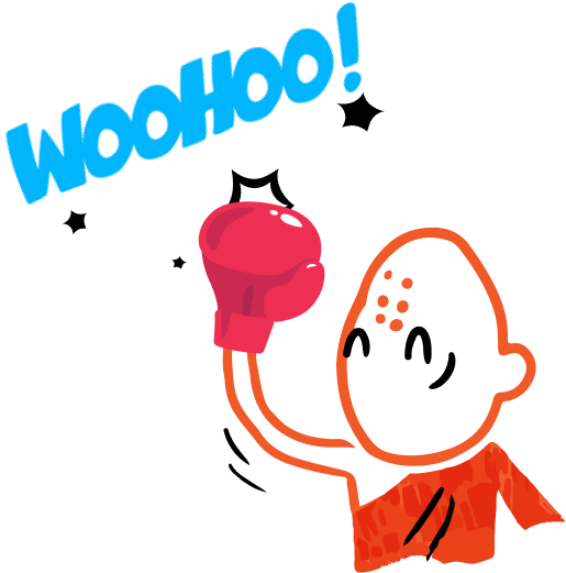 OptiMonk character boxing WooHoo