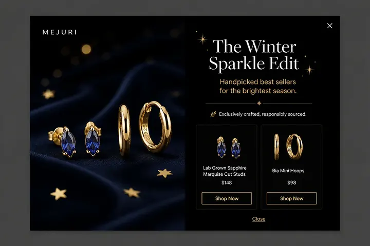 Upsell popup concept from the library