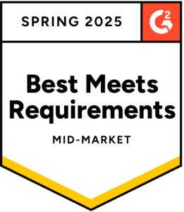 G2 Best Meets Requirements - Mid-Market
