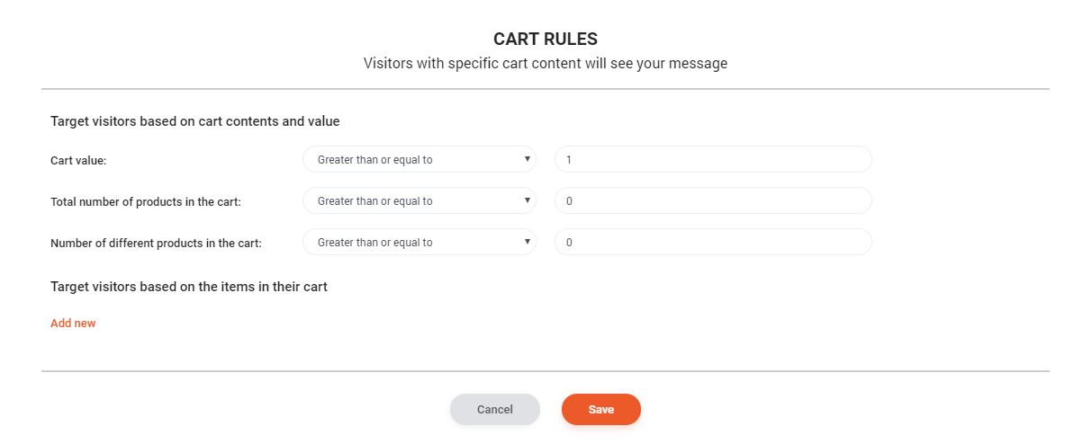 bootcuffs settings 5 - How BootCuffsSocks Decreased its Cart Abandonment Rate by 17% in Three Months