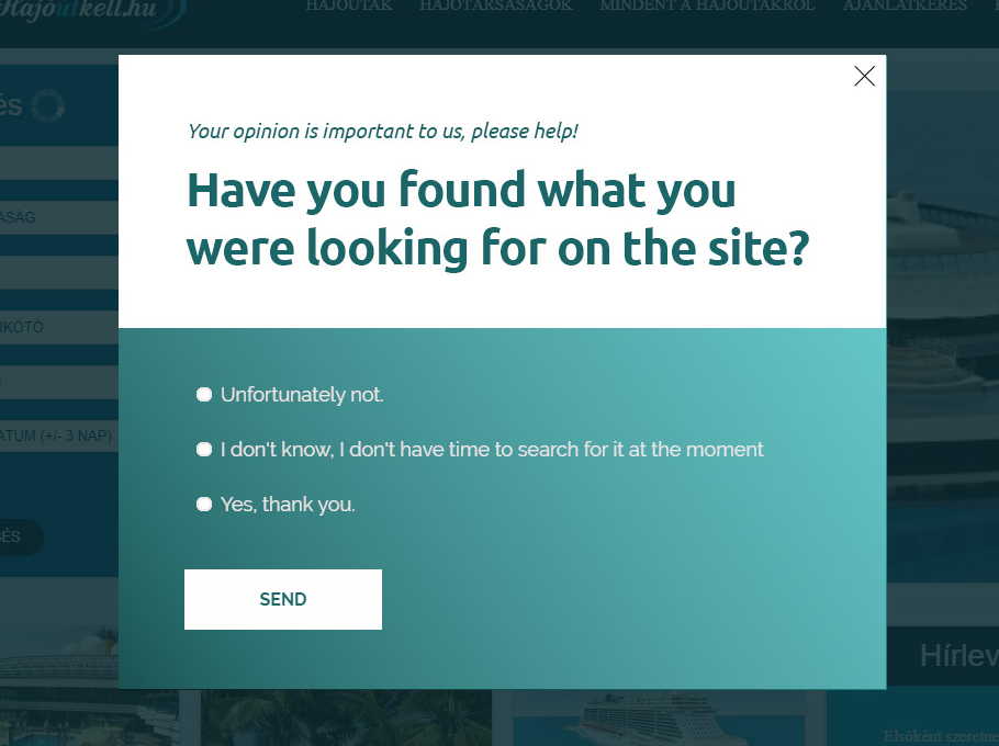 Visszajelzés gyűjtése collect feedback optimonk references hajoutkell - Visszajelzés gyűjtése