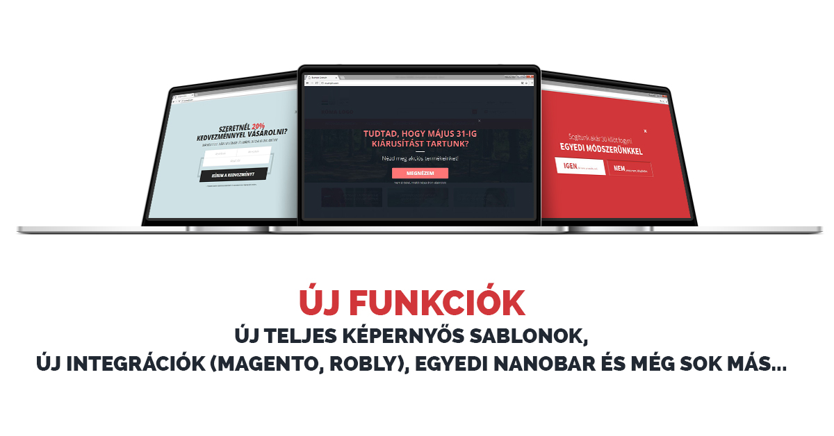 Új funkciók: új teljes képernyős sablonok, új integrációk és még sok más… release banner hu - Új funkciók: új teljes képernyős sablonok, új integrációk és még sok más…