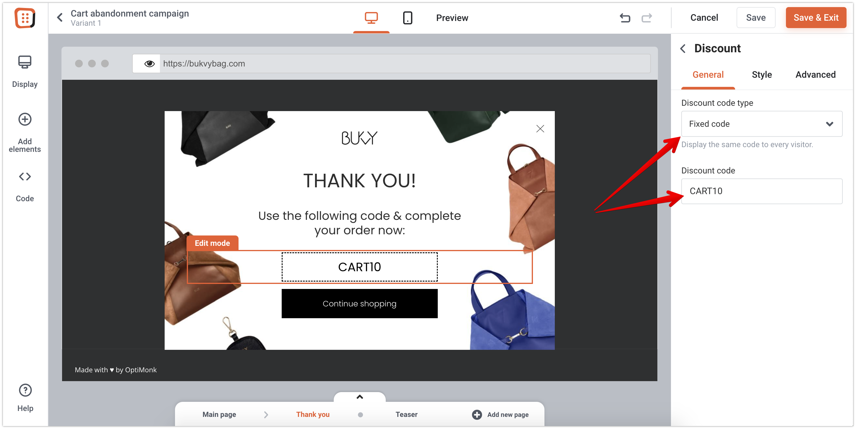 Cart abandonment stopper 02 - <img src="https://cdn-sales.optimonk.com/wp-content/uploads/Cart-abandonment-stopper-ill.png"><cite><span class="b">basic</span><p><b>-15-30%</b>cart abandonment rate</p></cite>Cart Abandonment Stopper<small>Offer a discount for cart abandoners to close the deal</small><div><p><b>Industry</b>Ecommerce</p><p><b>Type</b>Overlay</p></div>