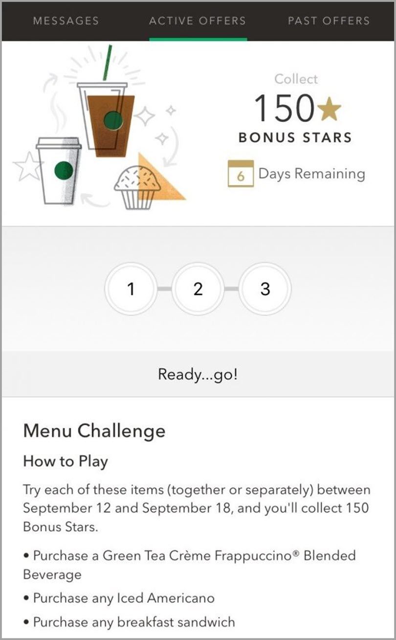 Starbucks Rewards App for customer loyalty gamification - Gamify Your Popups: 20+ Lucky Wheel Templates & Other Gamified Popups