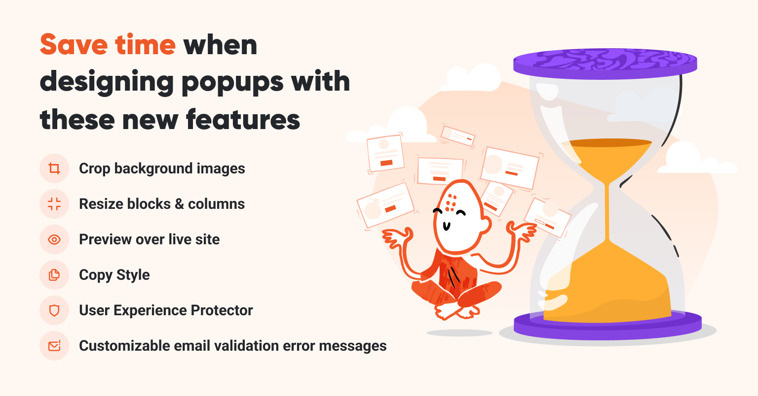 Whats new cover Save time v2 - Save time when designing popups with these new features