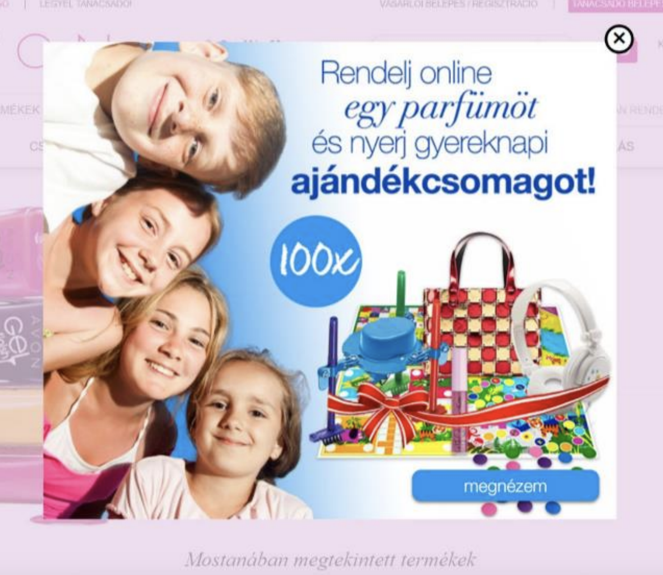 Hogyan csökkentette 16,5%-kal a kosárelhagyások számát az AVON? avon popup 05 - Hogyan csökkentette 16,5%-kal a kosárelhagyások számát az AVON?