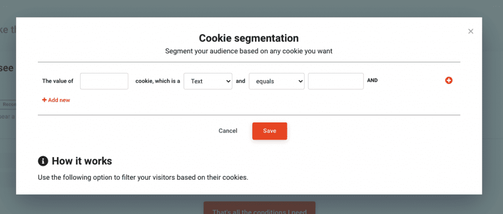 cookie segmentation setting 1024x437 - Make the most of discount codes with our new features + debut of OM Labs