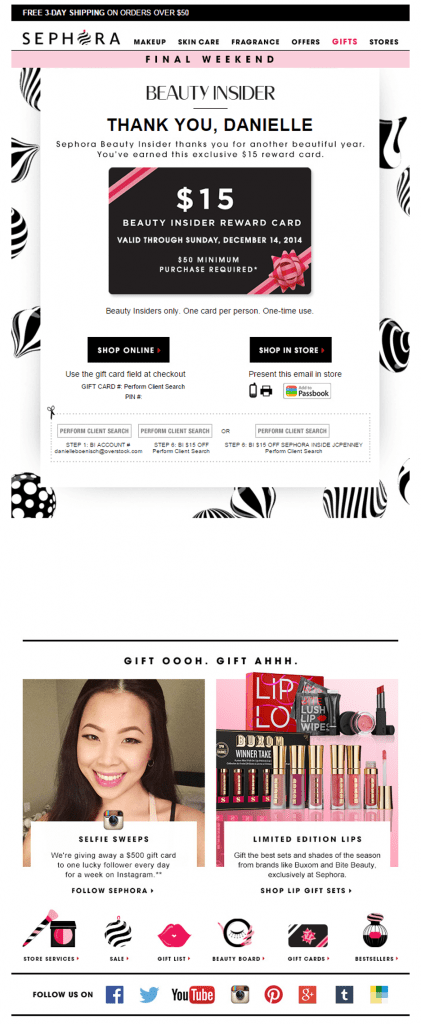 Sephora Increases Revenue from Email Marketing