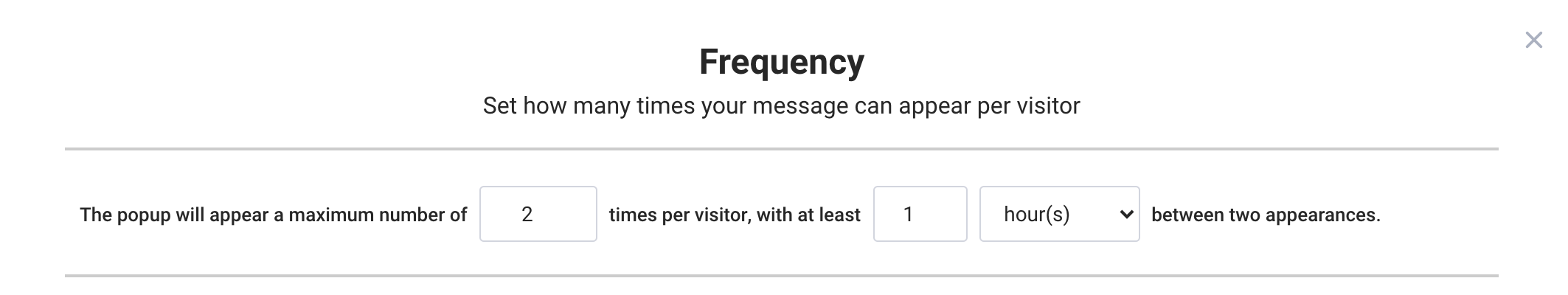 frequency settings 2 - How to Increase ARPU + Sales - HostAdvice achieved 340%