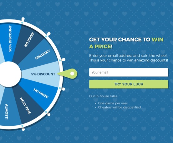 Spin to Win Coupon Popup, Wheel Popup to Boost Engagement