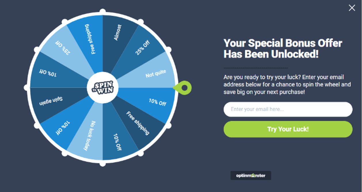 Free Spin the Wheel Popup — Boost Sales the Fun Way